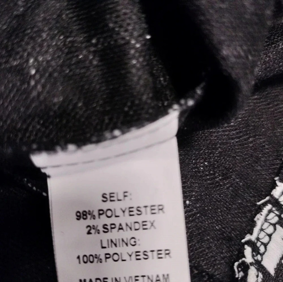 Jonathan Martin Black Lace Overlay Sleeveless Cocktail Dinner Dress size 10 - Picture 13 of 13